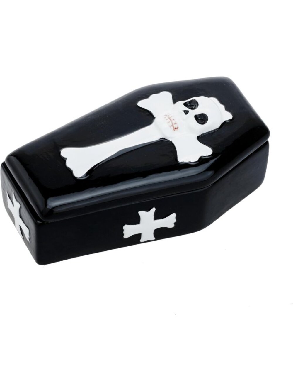 Halloween Butter Dish - Coffin Design, Ceramic, Perfect for Spooky Festivities